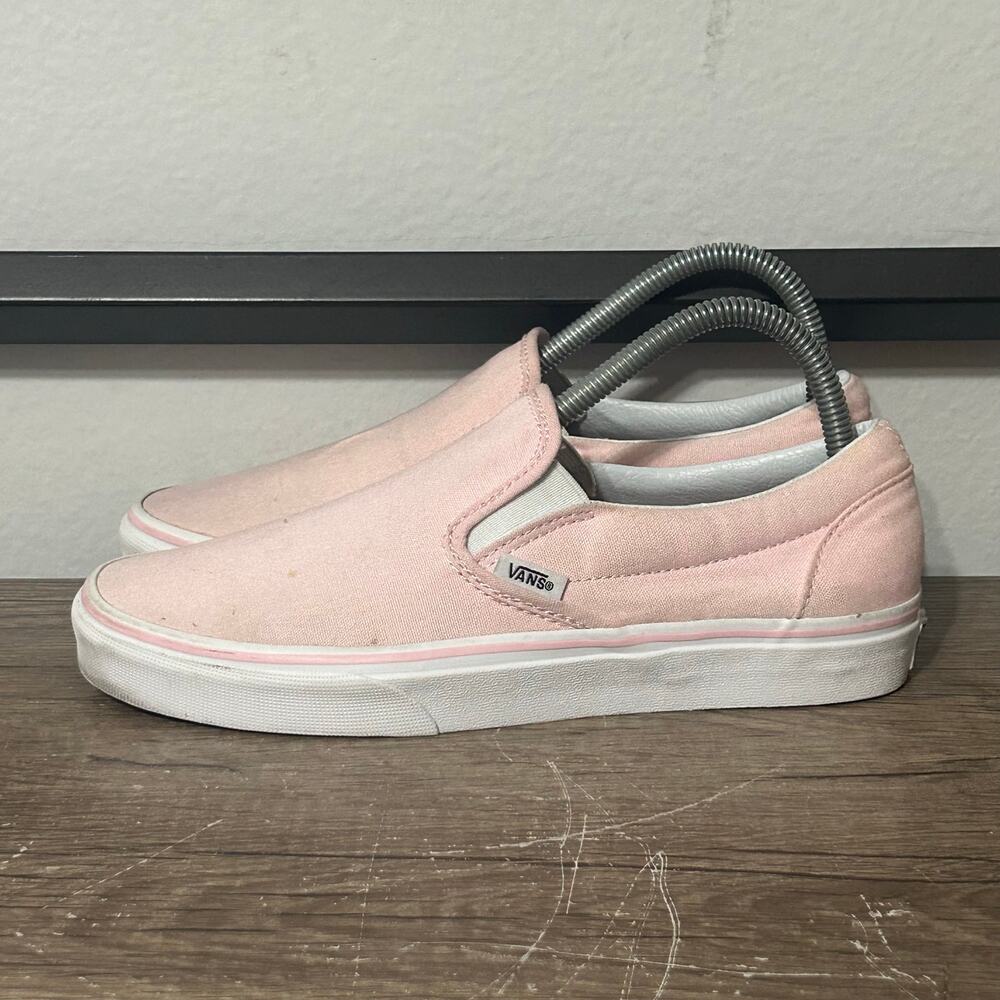 Vans Classic Slip-On Women’s Athletic Skate Shoes Sneakers Size 8 Pink